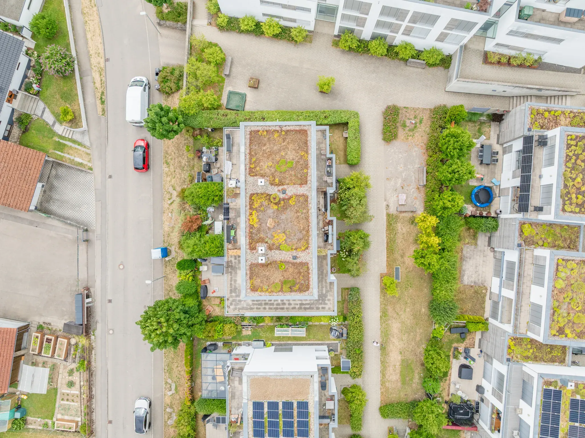 Senkrechte Luftaufnahme des Quartiers – Herrenberg-Affstätt